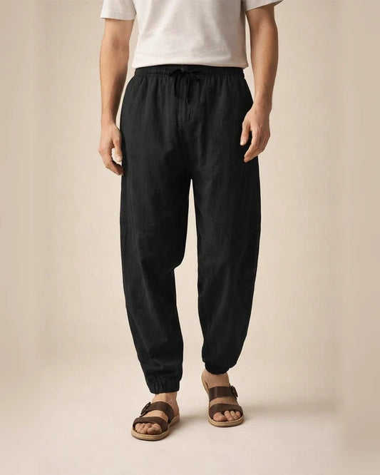 Men's Linen Pants Drawstring Lightweight Pants / Trousers Linen Pants White Black Green Summer Winter Sports Activewear Micro-elastic Loose Fit / Casual / Athleisure | JRSEE:e63e9834-a0f7-4418-81ec-11c1ba43c121