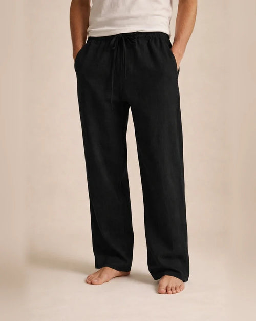 Men's Linen Pants Solid Color Casual Pants Fashion Straight-Leg Trousers Baggy Pants With Pockets Drawstring Elastic Waist Design Beach Pants Daily Yoga Cotton Blend Comfort Soft Mid Waist Green White | JRSEE:2e5fb020-d166-4af3-b0d4-c8caf38cbb83