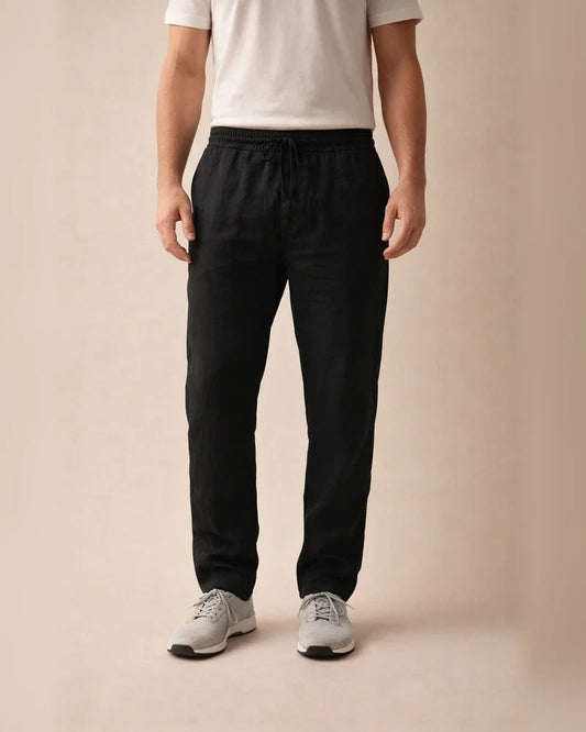 Men's Linen Pants Trousers Beach Pants Pocket Drawstring Elastic Waistband Plain Comfort Breathable Daily Stylish Hip Hop Dark Khaki Light Khaki Micro-elastic | JRSEE:82dcbf42-ec69-49fe-9f77-d2e89dce1a26