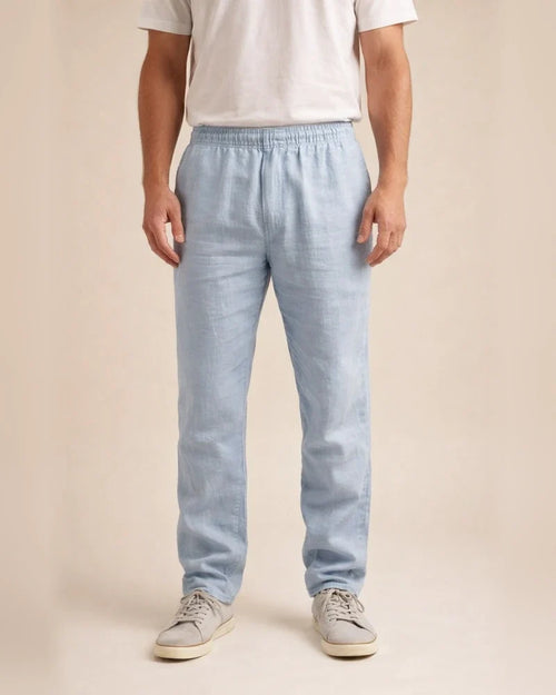Men's Linen Pants Trousers Beach Pants Pocket Drawstring Elastic Waistband Plain Comfort Breathable Daily Stylish Hip Hop Dark Khaki Light Khaki Micro-elastic | JRSEE:ed9541fb-da37-4795-9016-df428f0060fb