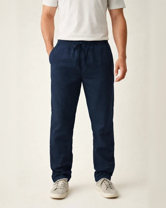 Men's Linen Pants Trousers Beach Pants Pocket Drawstring Elastic Waistband Plain Comfort Breathable Daily Stylish Hip Hop Dark Khaki Light Khaki Micro-elastic | JRSEE:d3c8d3a7-b0c7-4773-9654-7c00264e9418