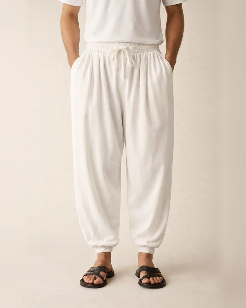 Men's Linen Pants Trousers Summer Pants Beach Pants Drawstring Elastic Waist Plain Comfort Breathable Casual Daily Holiday Linen / Cotton Blend Streetwear Designer Black Army Green | JRSEE:4fe40a69-87d5-4b34-8bec-707f45e4a36f