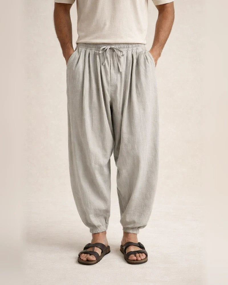 Men's Linen Pants Trousers Summer Pants Beach Pants Drawstring Elastic Waist Plain Comfort Breathable Casual Daily Holiday Linen / Cotton Blend Streetwear Designer Black Army Green | JRSEE:758d3d43-7b9e-47a1-b97c-81c275cfe363