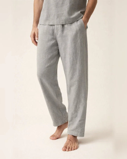 Men's Linen Pants Trousers Summer Pants Beach Pants Drawstring Elastic Waist Plain Comfort Breathable Outdoor Daily Going out Linen / Cotton Blend Fashion Streetwear Black White | JRSEE:74add070-ff9d-4db1-b08c-462f379a95ed