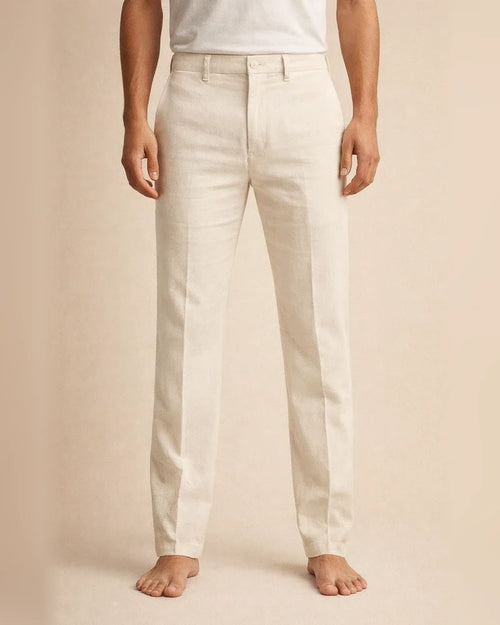 Men's Linen Pants Trousers Summer Pants Beach Pants Straight Leg Plain Comfort Outdoor Casual Daily Linen / Cotton Blend Streetwear Stylish Black White | JRSEE:8fa027b4-8df9-4cae-a05d-f7cf8c59c4ab