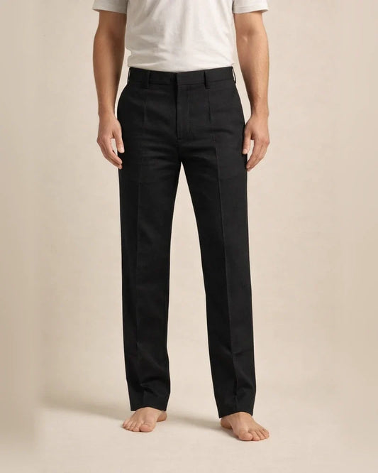 Men's Linen Pants Trousers Summer Pants Beach Pants Straight Leg Plain Comfort Outdoor Casual Daily Linen / Cotton Blend Streetwear Stylish Black White | JRSEE:de6d5e96-710d-49d7-8b26-485b1b3e6ca2