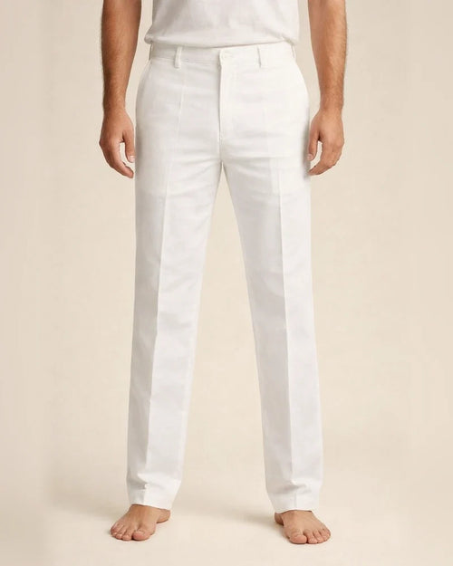 Men's Linen Pants Trousers Summer Pants Beach Pants Straight Leg Plain Comfort Outdoor Casual Daily Linen / Cotton Blend Streetwear Stylish Black White | JRSEE:03d56422-6c53-4407-8213-890d6fd4409f