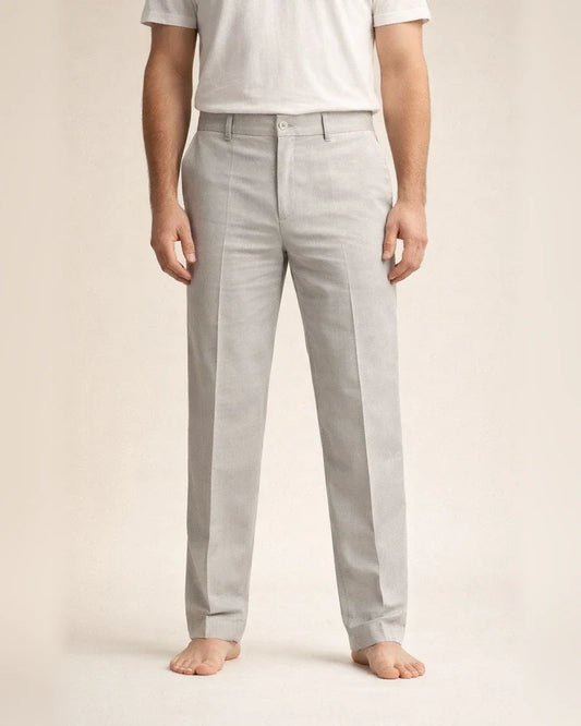 Men's Linen Pants Trousers Summer Pants Beach Pants Straight Leg Plain Comfort Outdoor Casual Daily Linen / Cotton Blend Streetwear Stylish Black White | JRSEE:7579c914-4fb5-467c-9165-8a7ea9414997