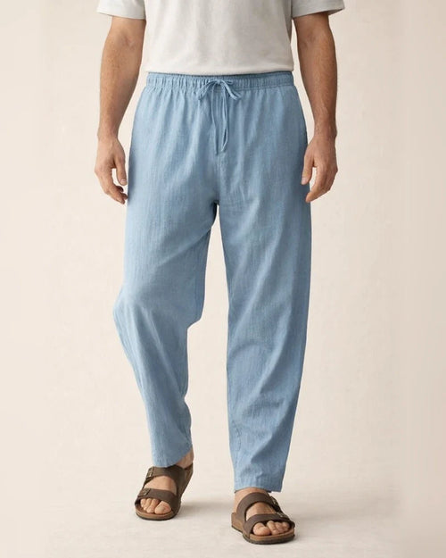Men's Linen Pants Trousers Summer Pants Pocket Plain Comfort Breathable Outdoor Daily Going out Linen / Cotton Blend Fashion Casual Black White | JRSEE:7f2218de-32c2-4a6a-82f2-defbc0cea448