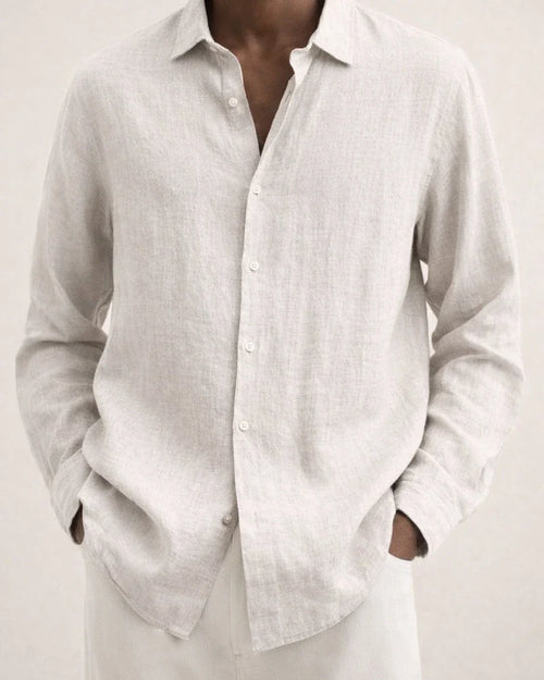 Men's Linen Shirt Button Up Shirt Casual Shirt Beach Shirt Black Khaki Dark Blue Long Sleeve Plain Turndown Spring & Summer Hawaiian Holiday Clothing Apparel | JRSEE:ed8fa951-1b72-46ff-8662-b857218c3fc1