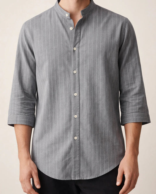 Men's Linen Shirt Cardigan Casual Linen Shirt Seven-minute Sleeve Blouse | JRSEE:5c8c3625-e043-4df0-9ed6-426e8a0cccbf