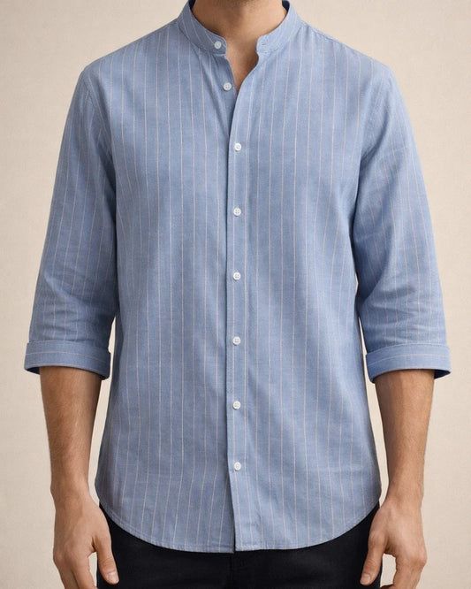 Men's Linen Shirt Cardigan Casual Linen Shirt Seven-minute Sleeve Blouse | JRSEE:1249464c-ec8d-41b3-af5d-06a299337dc7