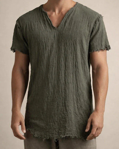 Men's Linen Shirt Summer Shirt Beach Shirt V Neck Summer Sleeveless White Wine Blue Plain Holiday Vacation Clothing Apparel | JRSEE:fe760803-7fdf-4c82-b335-4624ed4d1496