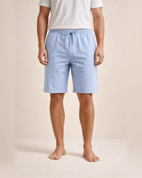 Men's Linen Shorts Summer Beach Casual Loose-Fit Cropped Shorts | JRSEE:72406a12-8083-4e4c-8652-d26a6013910e