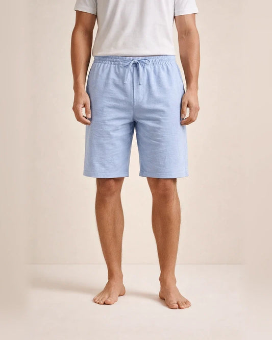 Men's Linen Shorts Summer Beach Casual Loose-Fit Cropped Shorts | JRSEE:72406a12-8083-4e4c-8652-d26a6013910e