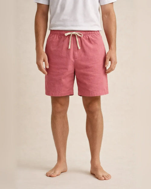Men's Linen Shorts Summer Shorts Beach Shorts Pocket Drawstring Plain Short Daily Linen / Cotton Blend Casual / Sporty Black White | JRSEE:0452cbb7-42b0-49d5-812a-f8140bbea983