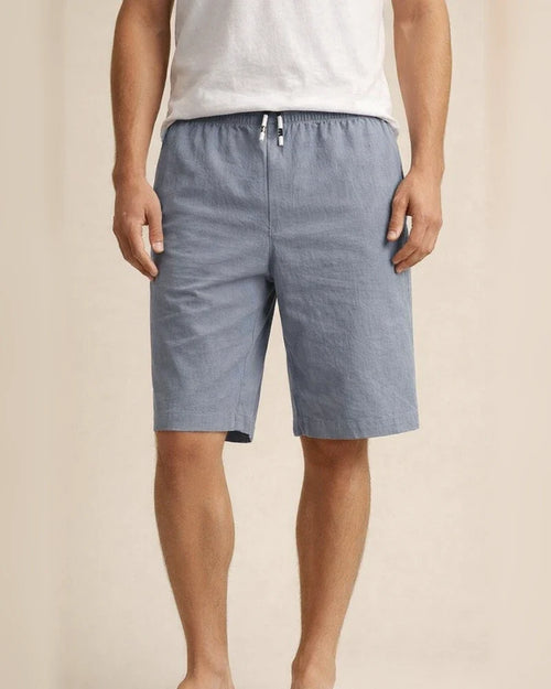 Men's Linen Shorts Summer Shorts Casual Shorts Pocket Drawstring Elastic Waist Plain Knee Length Outdoor Daily Going out Linen / Cotton Blend Basic Fashion Black Red Micro-elastic | JRSEE:2d90121a-b5b9-405d-8eaf-e96cb982b60c