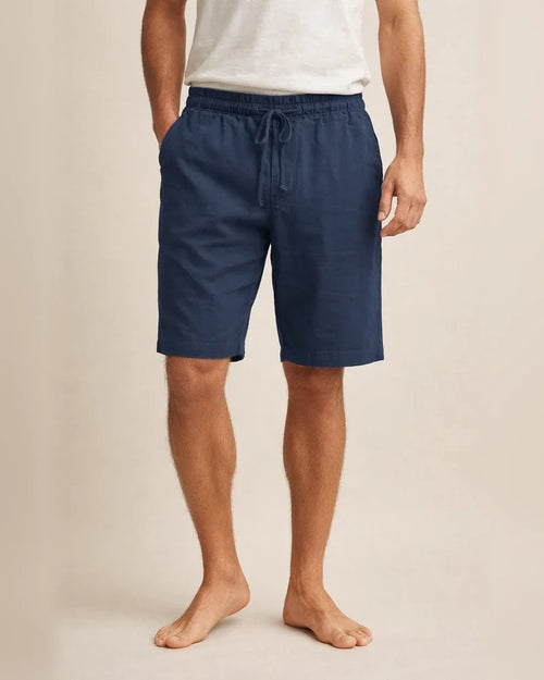 Men's Linen Shorts Summer Shorts Pocket Drawstring Elastic Waist Plain Comfort Outdoor Daily Going Out Linen / Cotton Blend Fashion Streetwear Black White | JRSEE:b9063ba7-afb7-49bc-9862-b89c8533fdb5