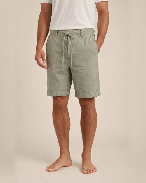Men's Linen Shorts Yoga Fitness Gym Workout Bottoms White Black Green Cotton Sports Activewear Micro-elastic Loose Fit / Athleisure | JRSEE:c17cefb0-d576-4950-884d-484ca0f8f012