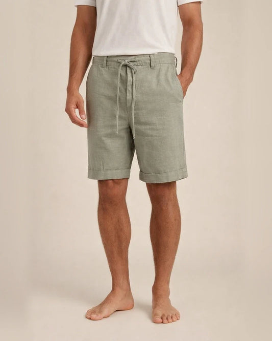 Men's Linen Shorts Yoga Fitness Gym Workout Bottoms White Black Green Cotton Sports Activewear Micro-elastic Loose Fit / Athleisure | JRSEE:c17cefb0-d576-4950-884d-484ca0f8f012