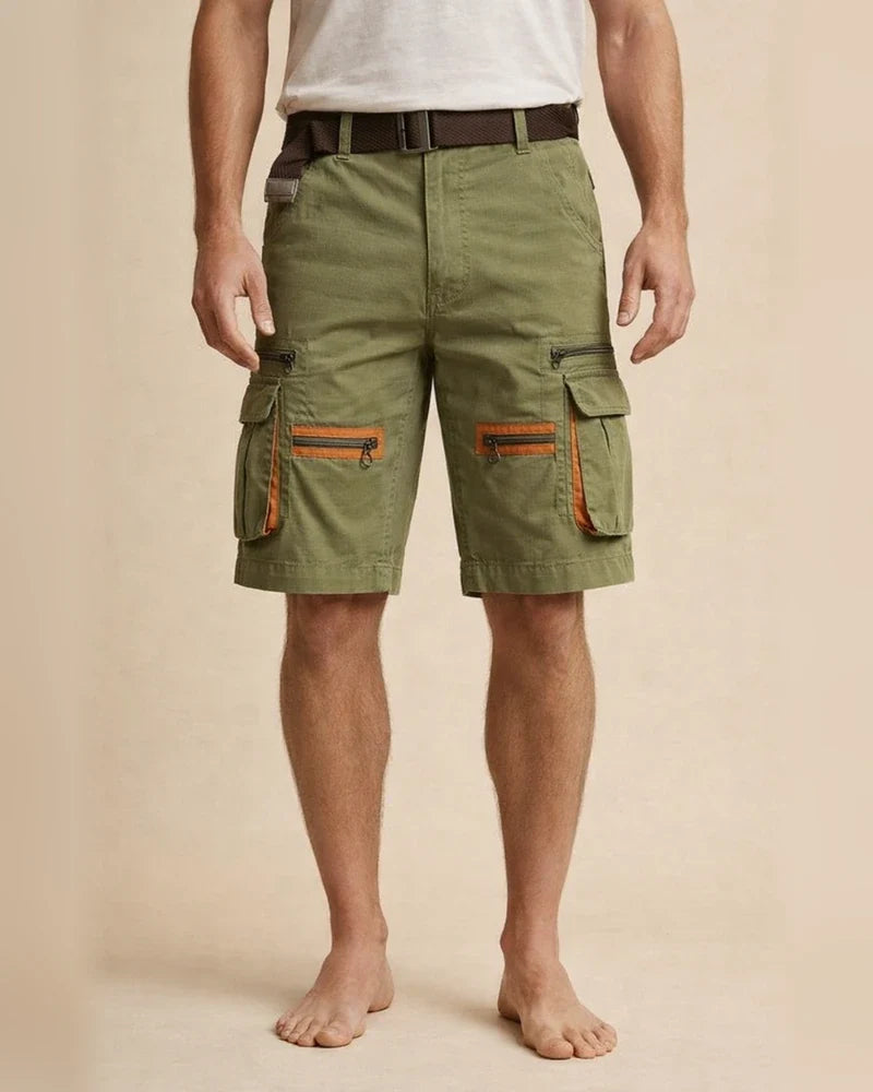 Men's Multi-Pocket Cropped Shorts, Summer Straight-Leg Workwear Shorts | JRSEE:1af3c17b-0c08-4bcf-8c35-5adab5b08a9a