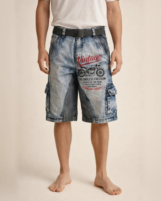 Men's New Arrival Fashionable Casual 3D-Printed Work Shorts with Zipper | JRSEE:b15085a9-46de-4887-9c2b-b3b38fa9ffad
