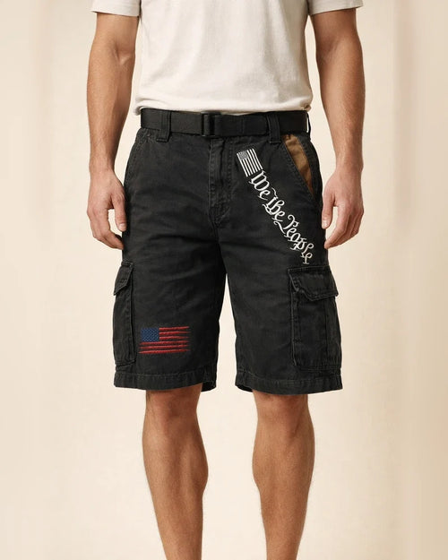 Men's New Arrival Fashionable Casual 3D-Printed Work Shorts with Zipper | JRSEE:f78295ab-4f0d-4a55-85ed-5ce773c19ce7