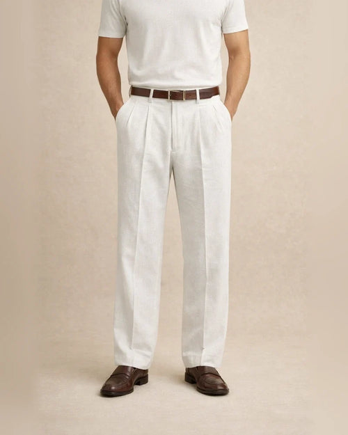 Men's New Arrival Solid-Color Linen Casual Loose-Fit Straight-Leg Pants | JRSEE:70da9276-b87b-4681-89b0-74b354f66e12 | JRSEE:588be491-46bb-4f74-856e-c11e66187043