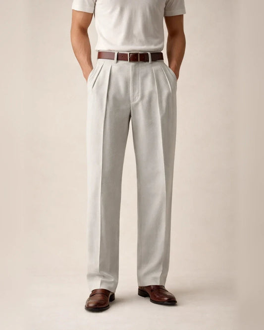 Men's New Arrival Solid-Color Linen Casual Loose-Fit Straight-Leg Pants | JRSEE:3beff536-1bee-4e7c-9781-ff66c747885a