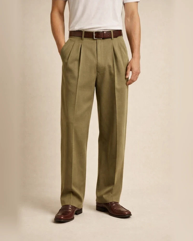 Men's New Arrival Solid-Color Linen Casual Loose-Fit Straight-Leg Pants | JRSEE:a3a89ac9-f8ab-4edb-9af6-d1d6932f2ab7