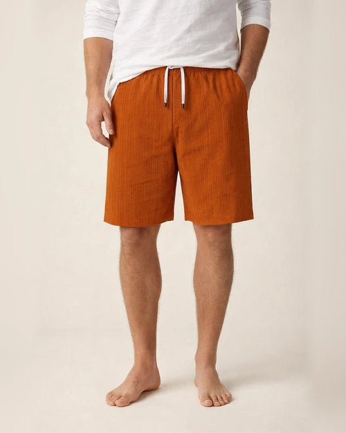Men's New Cotton Linen Shorts Multi-pocket Models Tie Rope Men's Striped Beach Pants | JRSEE:2c6451d4-6323-4d7b-a237-bce49b3d7c17