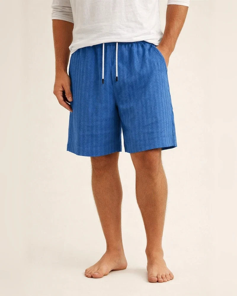 Men's New Cotton Linen Shorts Multi-pocket Models Tie Rope Men's Striped Beach Pants | JRSEE:25faa372-ade8-466f-8f4d-2dcf8f290fb2