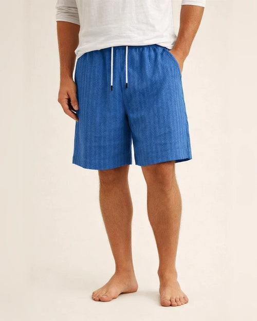Men's New Cotton Linen Shorts Multi-pocket Models Tie Rope Men's Striped Beach Pants | JRSEE:25faa372-ade8-466f-8f4d-2dcf8f290fb2