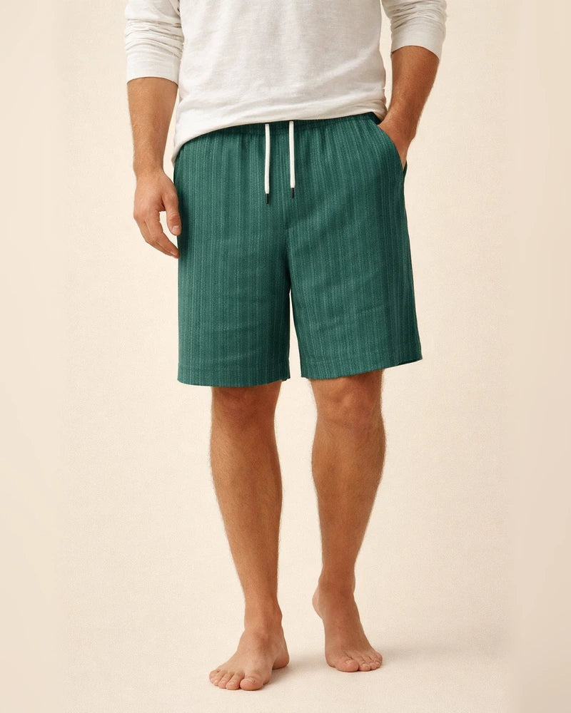 Men's New Cotton Linen Shorts Multi-pocket Models Tie Rope Men's Striped Beach Pants | JRSEE:74546c83-50cf-46ba-8e24-6a85b3b7e689