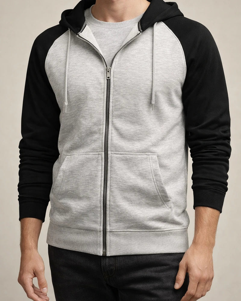 Men's New Fall and Winter Jacket Zipper Cardigan Padded Sweater Men's Casual Hooded Tops | JRSEE:ff26ad18-7ef0-4a7e-8324-bab2d145f5bb