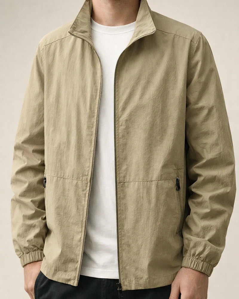 Men's New Fall Casual Jacket - Lightweight Solid Color Outerwear | JRSEE:22e26b46-c2ae-4e20-921b-bc205ef615a1