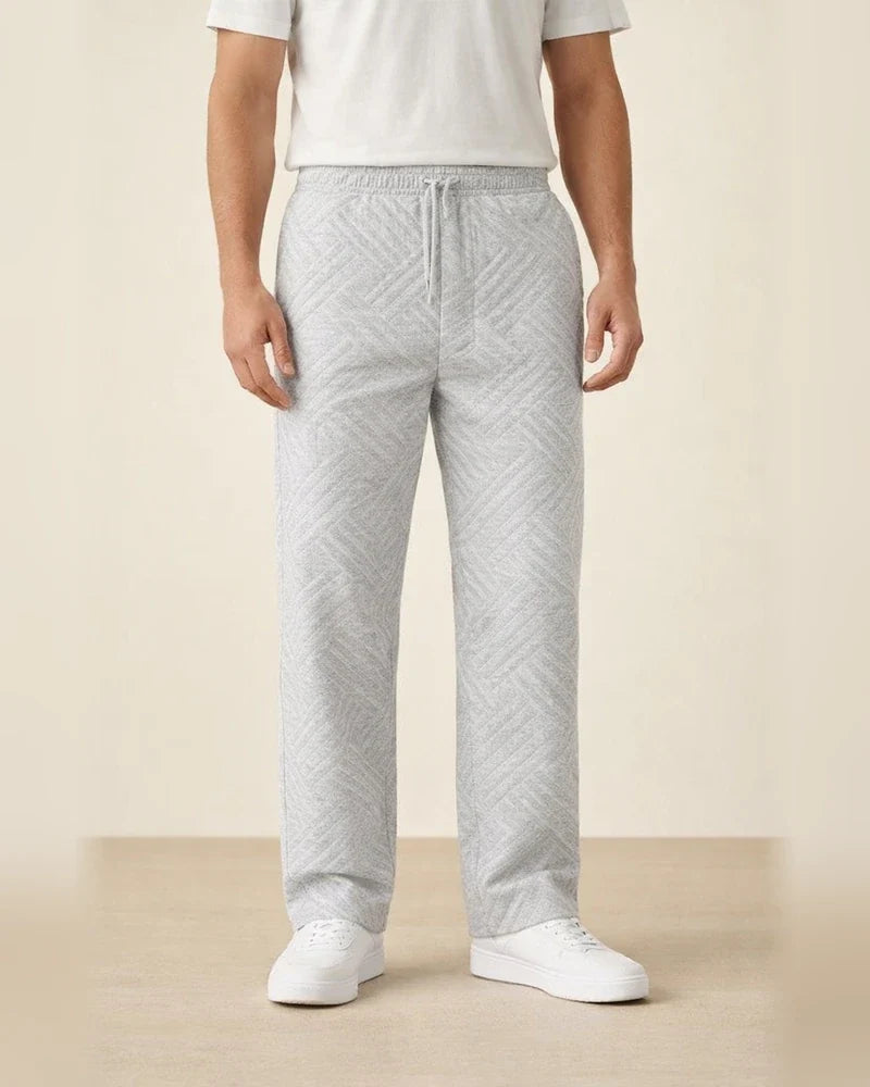 Men's New Seasonal Casual Jacquard Loose-fitting Casual Solid Color Sports Long Pants | JRSEE:a2f22a1a-74cc-4e84-a59f-ab195a284750