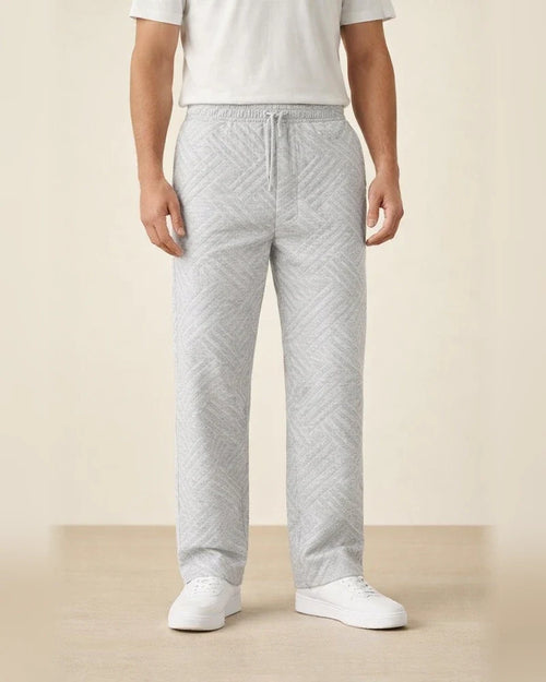 Men's New Seasonal Casual Jacquard Loose-fitting Casual Solid Color Sports Long Pants | JRSEE:a2f22a1a-74cc-4e84-a59f-ab195a284750