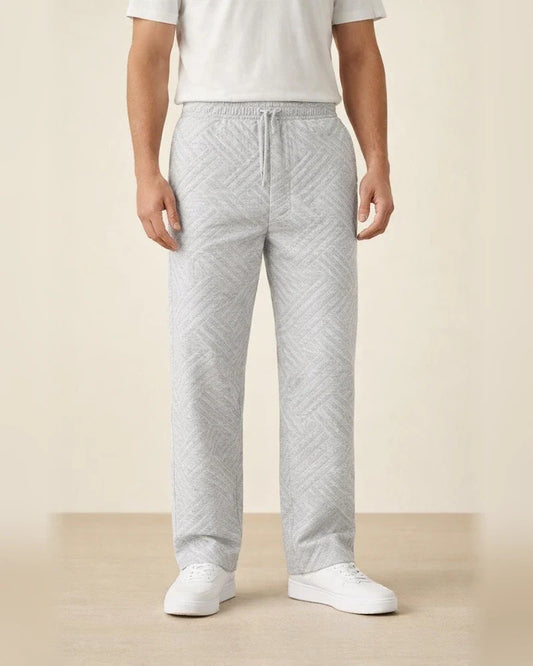 Men's New Seasonal Casual Jacquard Loose-fitting Casual Solid Color Sports Long Pants | JRSEE:a2f22a1a-74cc-4e84-a59f-ab195a284750