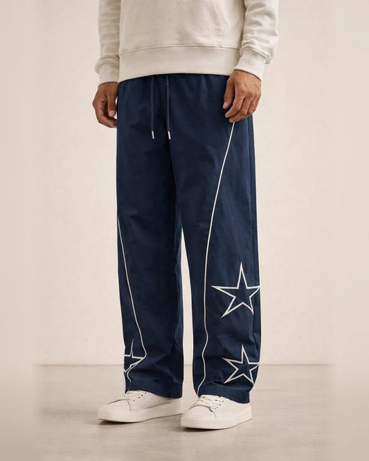 Men's New Style Five-Point Star Embroidered Casual Pants Vintage-Style Casual Trousers | JRSEE:7f4ffad9-c0f5-41ab-996c-676d7e2f7bb0