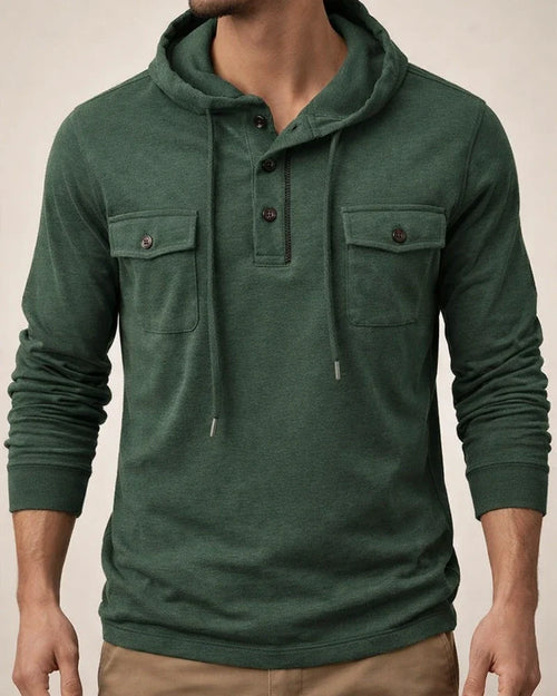 Men's Outdoor Hooded Sports Long Sleeve Drawstring Sweatshirt | JRSEE:3736644f-f19a-49b8-8b1d-ae37299abb6c