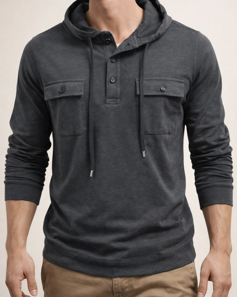 Men's Outdoor Hooded Sports Long Sleeve Drawstring Sweatshirt | JRSEE:18ba0174-7e23-451b-9610-0aa11f6a3f67