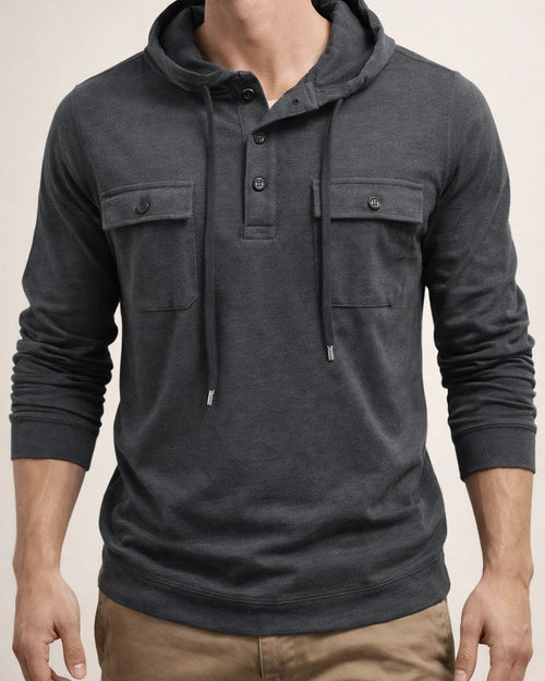Men's Outdoor Hooded Sports Long Sleeve Drawstring Sweatshirt | JRSEE:18ba0174-7e23-451b-9610-0aa11f6a3f67