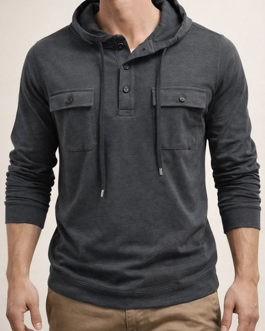 Men's Outdoor Hooded Sports Long Sleeve Drawstring Sweatshirt | JRSEE:18ba0174-7e23-451b-9610-0aa11f6a3f67