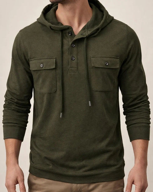 Men's Outdoor Hooded Sports Long Sleeve Drawstring Sweatshirt | JRSEE:0eaf2935-317e-4223-ba05-b5427fece2b0
