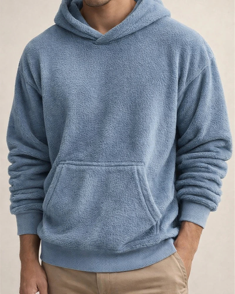 Men's Oversized American-Style Hooded Sweatshirt - Reversible Fleece Loose-Fit Casual Sweatshirt for Fall/Winter | JRSEE:2ea97b31-c9c8-4ef8-b8a2-55a0c9e180bf