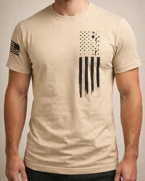 Men's Patriotic Summer 3D-Printed T-Shirt with American Flag Short-Sleeve T-Shirt | JRSEE:3f539198-22cb-4581-bdae-a5bc7cbc5289