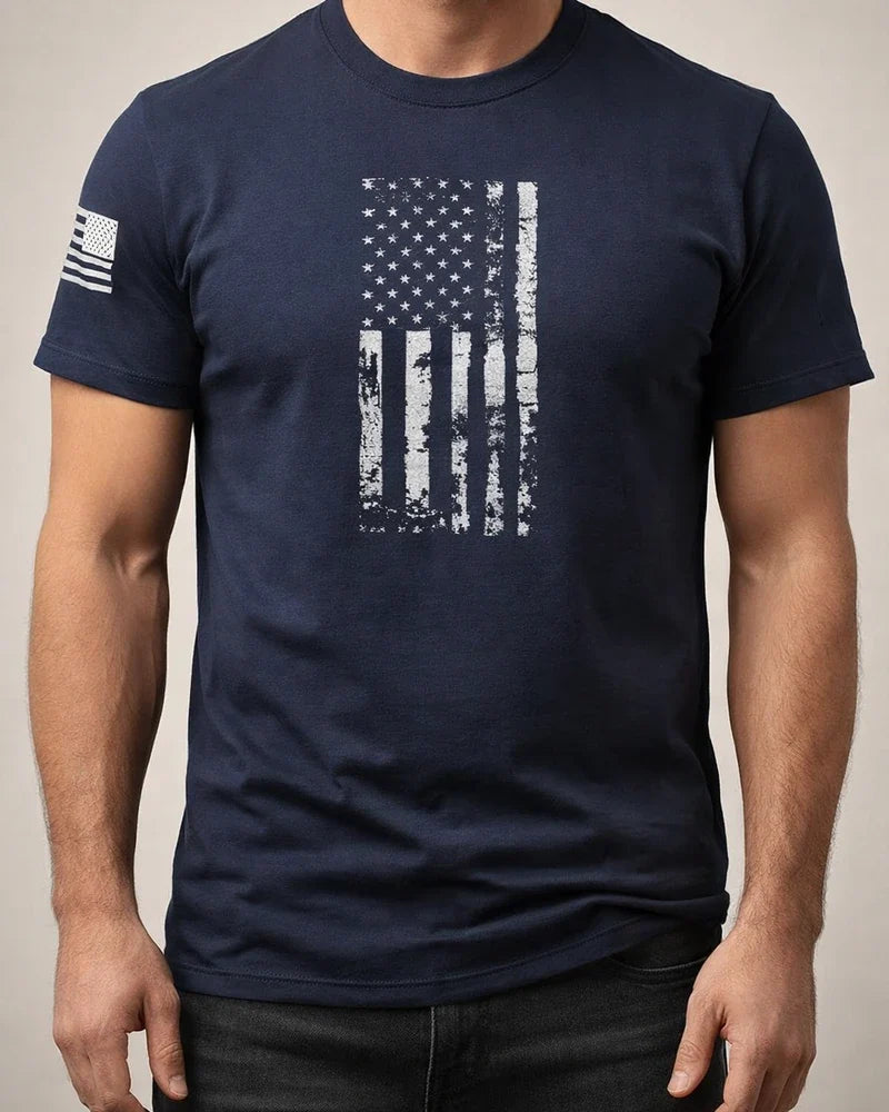Men's Patriotic Summer 3D-Printed T-Shirt with American Flag Short-Sleeve T-Shirt | JRSEE:48df8b43-789b-4577-a91d-63abedd60e2e