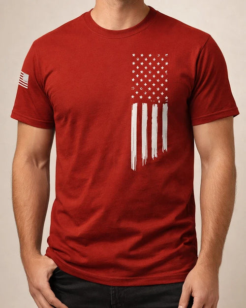 Men's Patriotic Summer 3D-Printed T-Shirt with American Flag Short-Sleeve T-Shirt | JRSEE:4fb3ef4e-0654-4be0-a49e-88b82e1c8f0f