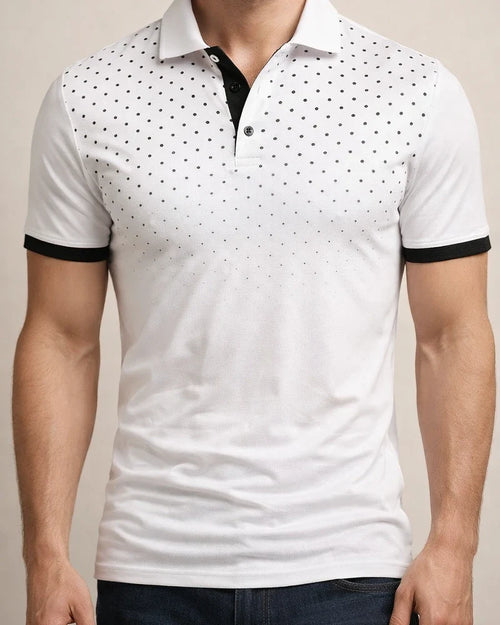 Men's Polo Shirt Golf Shirt Casual Daily Polo Collar Classic Short Sleeve Casual Soft Polka Dot Dot Button Front Summer Spring Regular Fit Black White Red Navy Blue Orange Light Grey Polo Shirt | JRSEE:46afb715-05ff-4e47-9d44-06e016a64c77